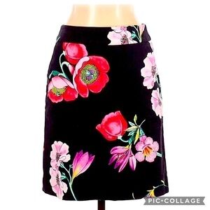 Ann Taylor Floral A-Line Casual Skirt